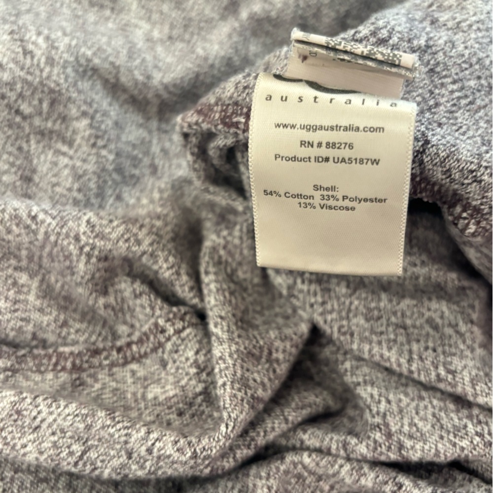 Ugg Sweater Womens M Gray Cardigan Casual Open Preppy Long Sleeve Pockets​ - Picture 9 of 9